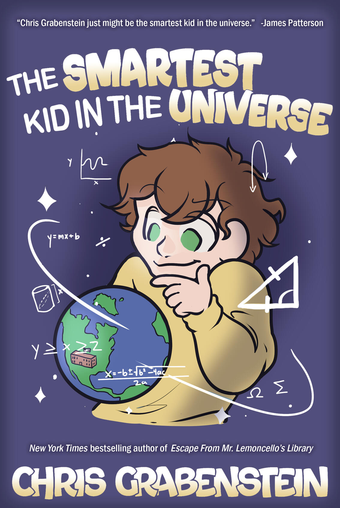 A cover redesign for "The Smartest Kid in the Universe" by Chris Grabenstein.